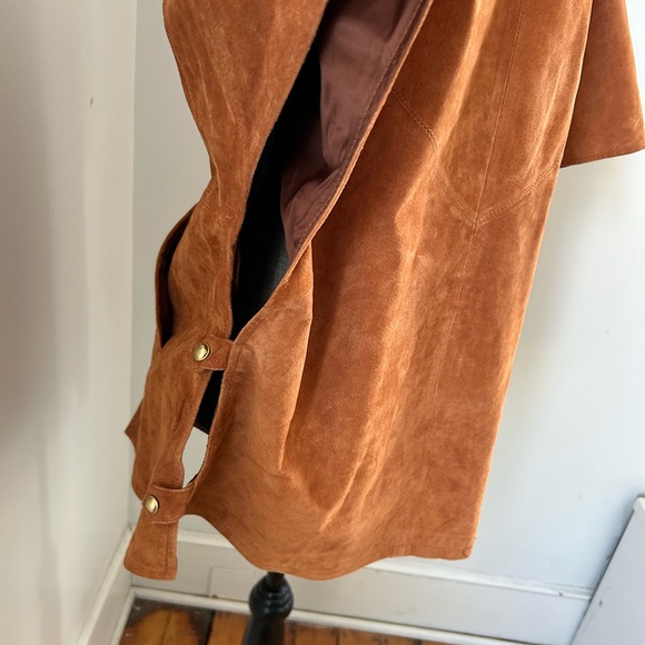 Soft Surroundings Suede Cape Jacket Size Large - Picture 8 of 11